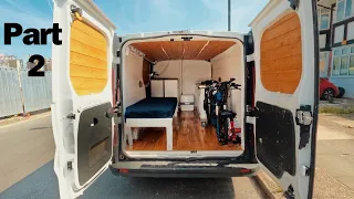 Vauxhall Vivaro Campervan Conversion -Cladding Flooring and Furniture (Timelapse)