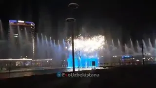 Салют с Ташкент сити поющий фонтан