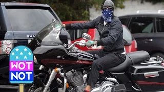 EXCLUSIVE: Anthony Kiedis Rocks Out On Motorbike