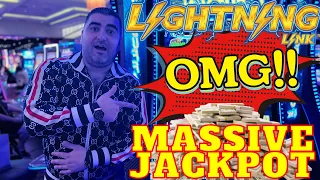 OMG I WON MASSIVE JACKPOT On Lightning Link Slot