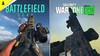 Battlefield 2042 vs Call of Duty Warzone 2.0 - Details and Physics Comparison