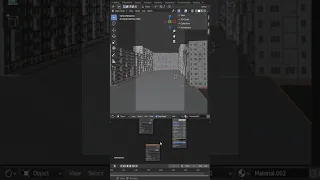 Романтика грустной России с Geometry nodes в Blender | Low poly #shorts