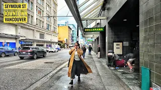 Vancouver Walk 🇨🇦 - Seymour | W Hastings | Richards, Downtown