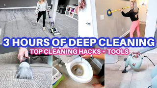 EXTREME CLEAN WITH ME | HOURS OF DEEP SPEED CLEANING MOTIVATION | DEEP CLEANING ROUTINE | HOMEMAKING