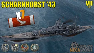Scharnhorst '43 7 Kills & 109k Damage | World of Warships Gameplay