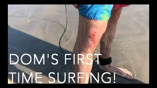 DOM'S FIRST TIME SURFING! (Vlog)