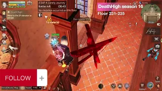 DeathHigh Season (16) Floor 231 to 235 #lifeafter #deathHigh #Games #pve #2023