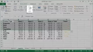 Microsoft Excel - Setting Print Area
