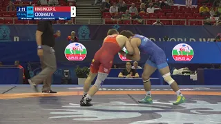 1/8 GR - 60 kg: E. KINSINGER (GER) v. V. CIOBANU (MDA)