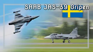 Swedish #airforce JAS-39 Gripen at #airpower 2022 in Austria (4K)