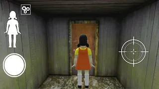 PLAYING AS SQUID DOLL IN GRANNY CHAPTER 2 DOOR ESCAPE GRANNY CHAPTER 2 MOD MENU #grannygame #granny