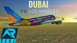 RFS - Real Flight Simulator - Dubai to Los Angeles || Full Flight || Airbus A380 ||Emirates || FHD|