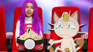 Sneaking Pokemon Into the Movies | Funny Situations If Pokémon Were People In Real Life