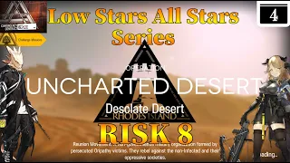 Arknights CC#2 Day 4 Desolate Desert Risk 8 + Challenge Guide Low Stars All Stars with Meteorite