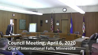 City Council Meeting for April 6, 2020