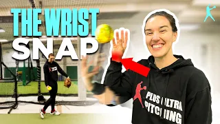 The SECRET to a good WRIST SNAP in FastPitch Softball pitching!