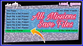 Download All Missions Save Files of GTA Vice City PC