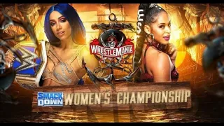 WWE 2K20 WRESTLEMANIA 37 PREDICTION HIGHLIGHTS - BIANCA BELAIR VS SASHA BANKS ( SD WOMEN'S TITLE )