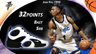 Penny Hardaway 32points VS Houston Rockets G2 1995 Finals