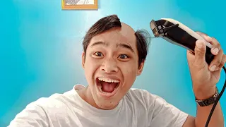 NEKAT!!! POTONG RAMBUT SENDIRI DI RUMAH DAN HASILNYA...