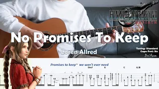 No Promises To Keep (Final Fantasy VII: Rebirth)/ Fingerstyle Guitar / Tabs + Chords + Lyrics