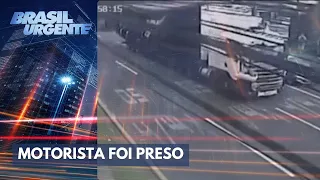 Carreta desgovernada atinge 18 carros em Curitiba