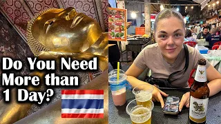 IS 1 DAY ENOUGH IN BANGKOK? RECLINING BUDDHA | FLOWER MARKET | SAMPHENG MARKET | THAILAND EPISODE 1