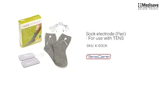 Sock electrode Pair For use with TENS K SOCK