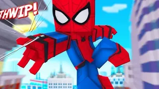 virei o homem-aranha no Minecraft