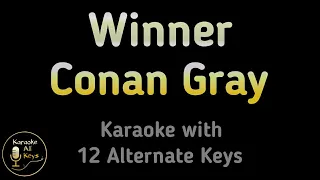 Conan Gray - Winner Karaoke Instrumental Lower Higher Female & Original Key