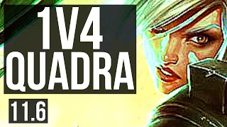 RIVEN vs WUKONG (TOP) | 1v4 Quadra, 12 solo kills, 14/3/7, Legendary | BR Diamond | v11.6