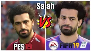 FIFA 19 vs PES 2019 | Liverpool Players Faces Comparison