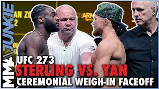 UFC 273: Aljamain Sterling vs. Petr Yan faceoff