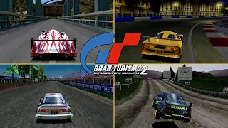 Gran Turismo 2: All Tracks Showcase | Duckstation Emulator 4K 60FPS