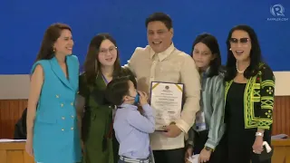 Senator Migz Zubiri embraces unity rhetoric in proclamation speech