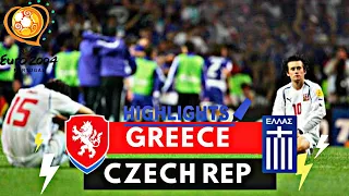 Czech Republic vs Greece 0-1 All Goals & Highlights ( Euro 2004 SF )