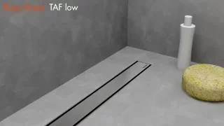 Linear Shower Drain Installation – Easy Drain Modulo TAF Low (English)