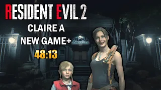 Resident Evil 2 Remake Speedrun Claire A NG+ 48:13 [Former World Record]