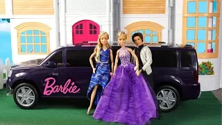 Barbie Twins Get Ready Routine for School Dance with Dresses - Will She be Prom Queen?
