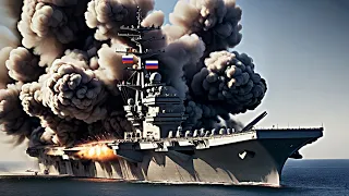 Today Russia's largest aircraft carrier, headed for the Red Sea, was blown up by Ukraine