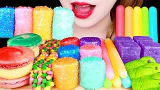 ASMR 뚱카롱, 캔디 마시멜로, 닉클립 왁스병, 핍스 마시멜로, 보석 캔디, 로프젤리 먹방 EATING SOUNDS MUKBANG