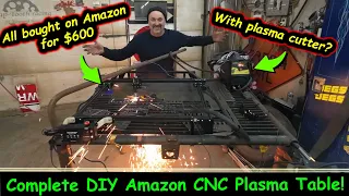 Simple DIY CNC plasma table with plasma cutter for 600$ off Amazon.