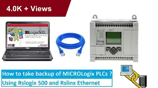 How to Upload SLC-500 Micrologix Allen Bradley PLC Program Via Ethernet with Rslogix 500