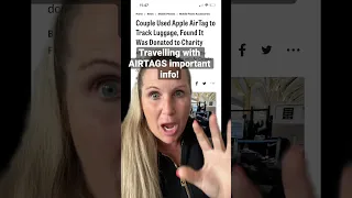 🤯Travelling with AirTags in your luggage?!🤯 Info you NEED to know! #shorts #travel #funny #airtag