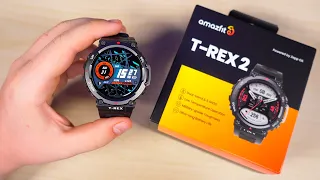 AMAZFIT T-REX 2 - НЕУБИВАЕМЫЕ СМАРТ-ЧАСЫ! МОЩНЫЙ GPS, 24 ДНЯ РАБОТЫ и ВОЕННЫЙ СТАНДАРТ ЗАЩИТЫ!