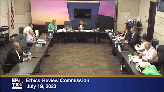 Ethics Review Commission  7/19/2023