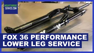 How to do a Fox 36 Performance lower leg service