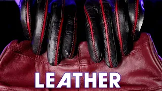 [ASMR]🧤 Squeaky Leather * Kneading Bag in Gloves (NO TALKING)