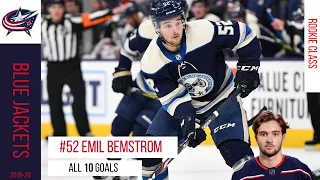 Emil Bemstrom (#52) - ALL 10 Goals of the 2019-20 Season | Columbus Blue Jackets