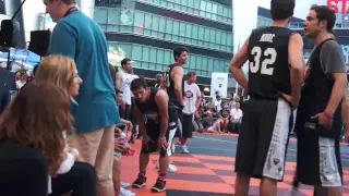 Josh Hutcherson's Straight But Narrow Celeb Bball Game Watch Josh Dance And Play Ball (8-9-13)